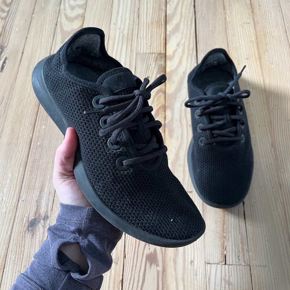 Allbirds Tree Runners Women 9 Black Sneakers Lightweight Breathable W9 neutral